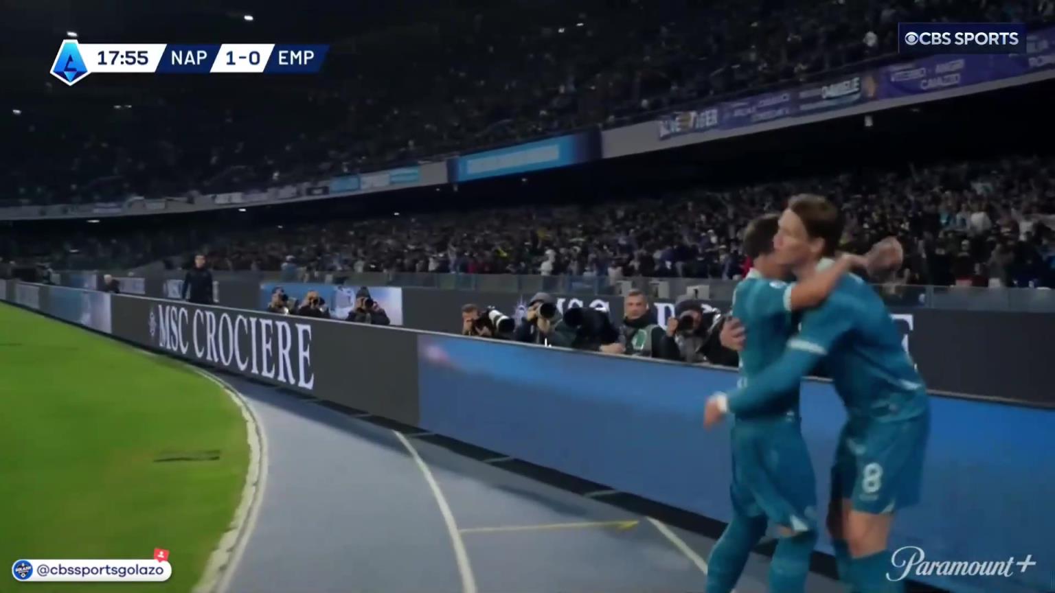 完美進(jìn)球！麥克托米奈中場(chǎng)帶球一條龍外圍勁射破門！