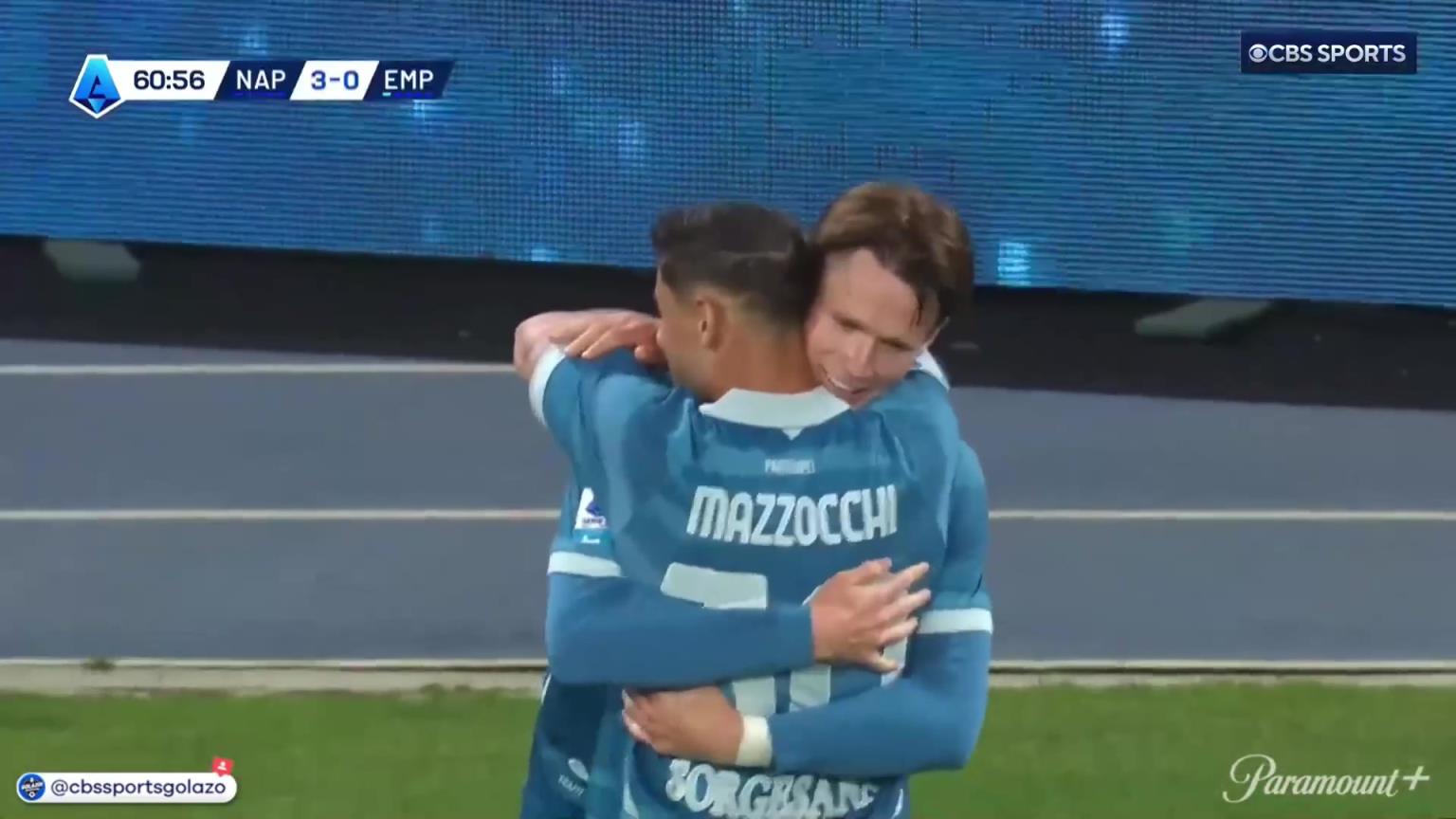 無敵雙響炮！麥克托米奈甩頭破門梅開二度！盧卡庫(kù)傳中送助攻！